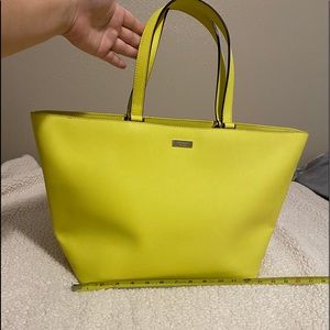 Kate spade tote bag neon yellow